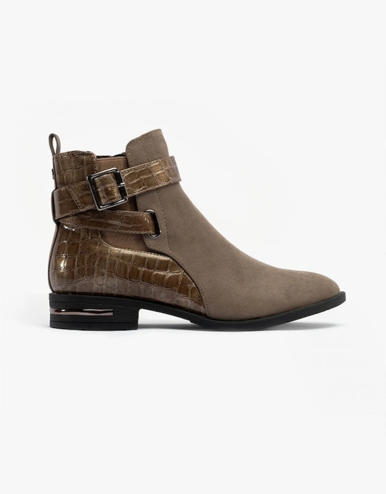 LAUREL Womens Boots Taupe/Croc