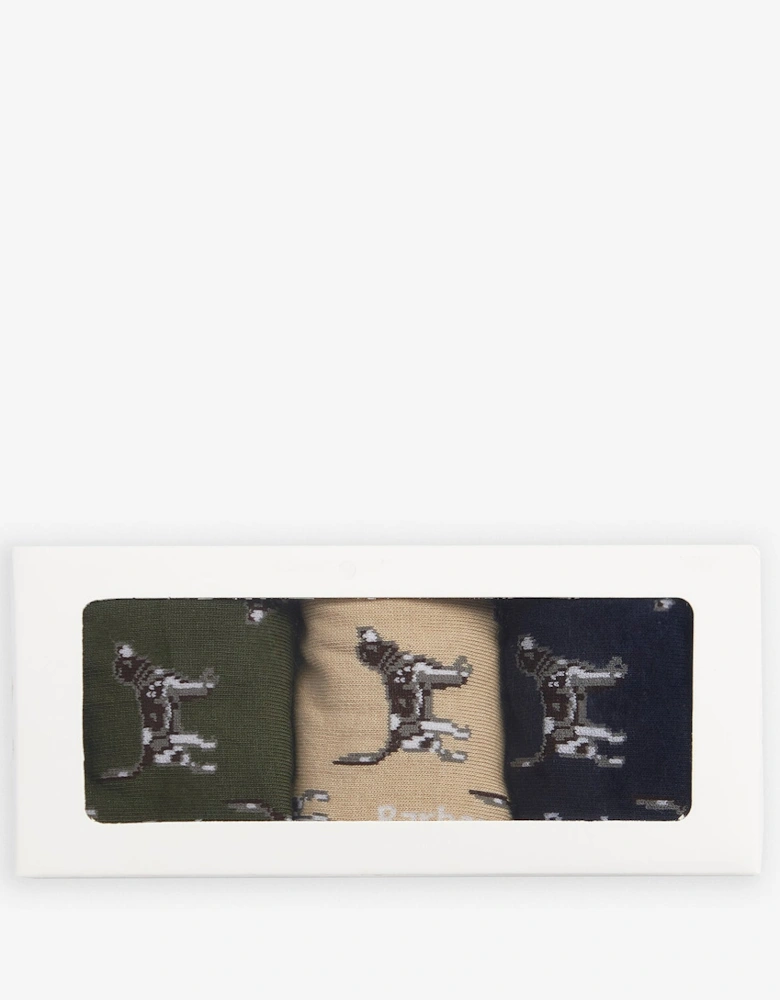 POINTER DOG SOCKS Mens Gift Box Forest Mist