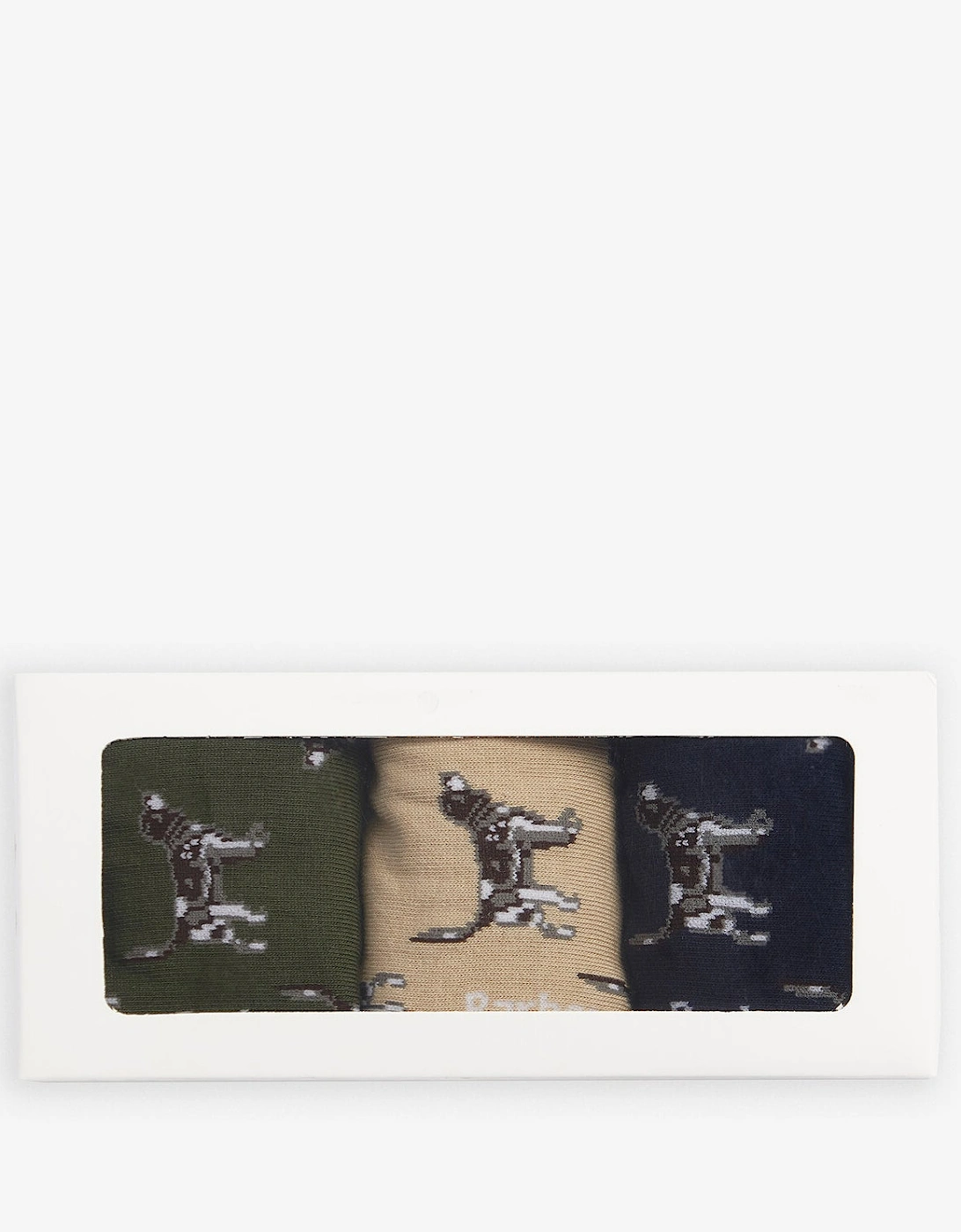 POINTER DOG SOCKS Mens Gift Box Forest Mist