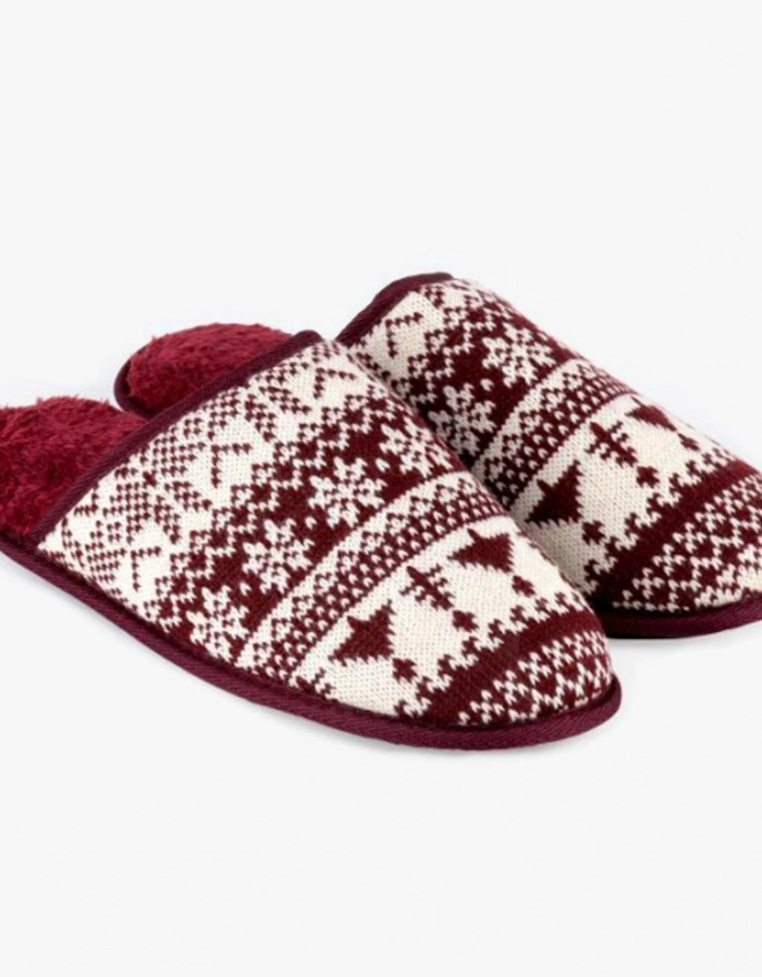 FAIR ISLE Mens Mule Slippers Multi