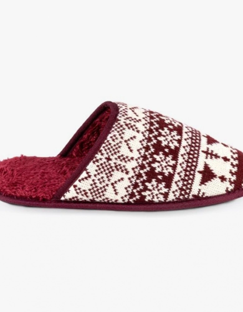 FAIR ISLE Mens Mule Slippers Multi