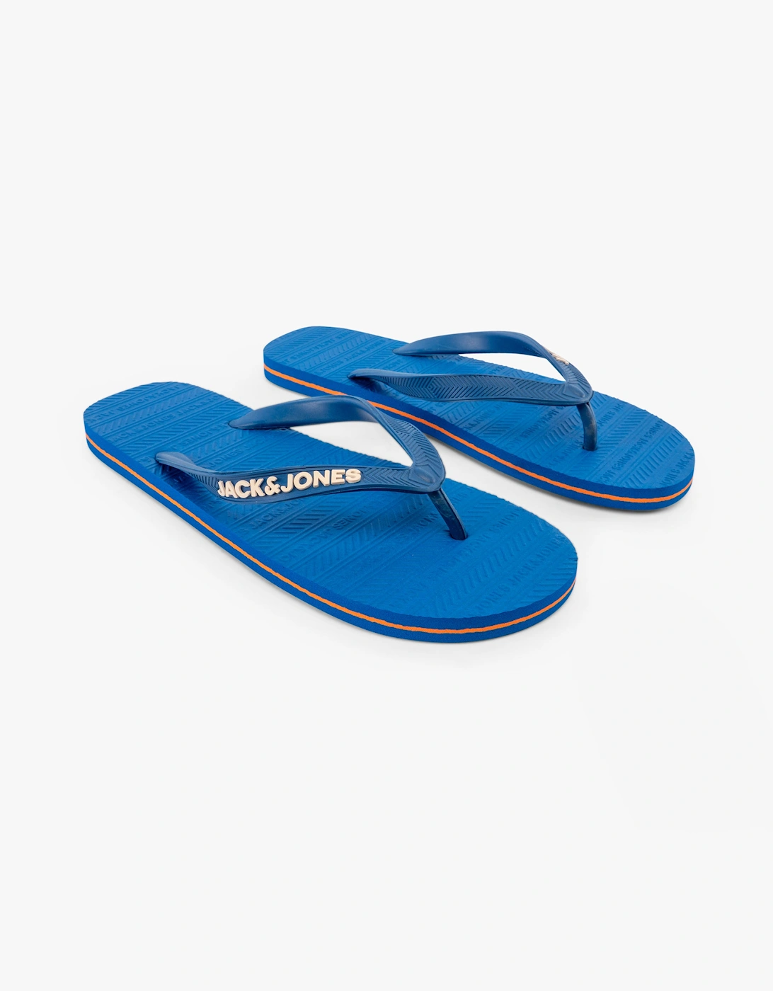 Men's Jack & Jones BASIC Mens Sliders Nautical Blue - Size: UK 12-13