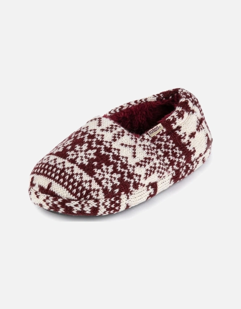 FAIR ISLE Girls Mule Slippers Multi