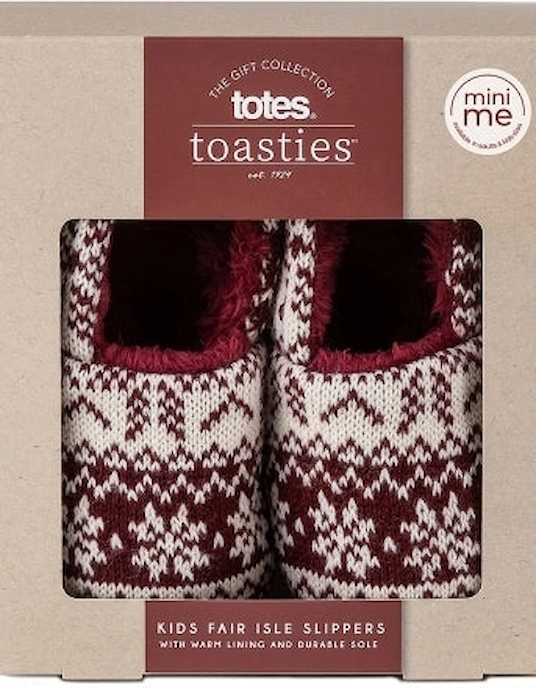 FAIR ISLE Girls Mule Slippers Multi