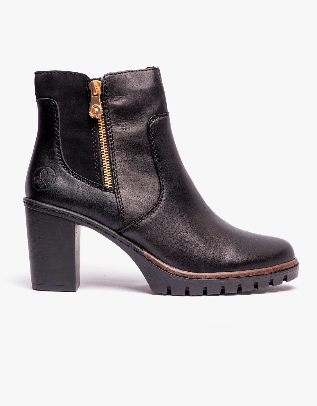 Y2557-00 Womens Leather Boots Black