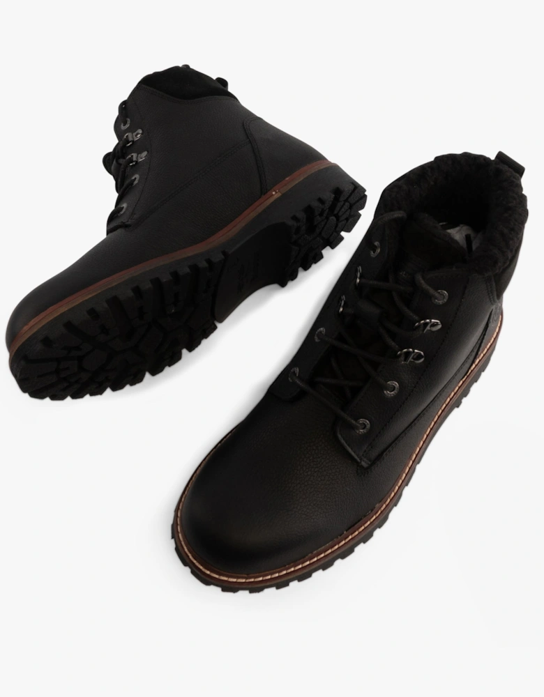 STORR Mens Derby Boots Black