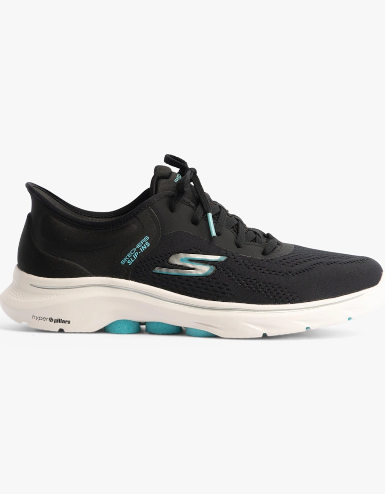 Skechers 125233/BKAQ GO WALK 7 - VALIN Womens Trainers Black/Aqua