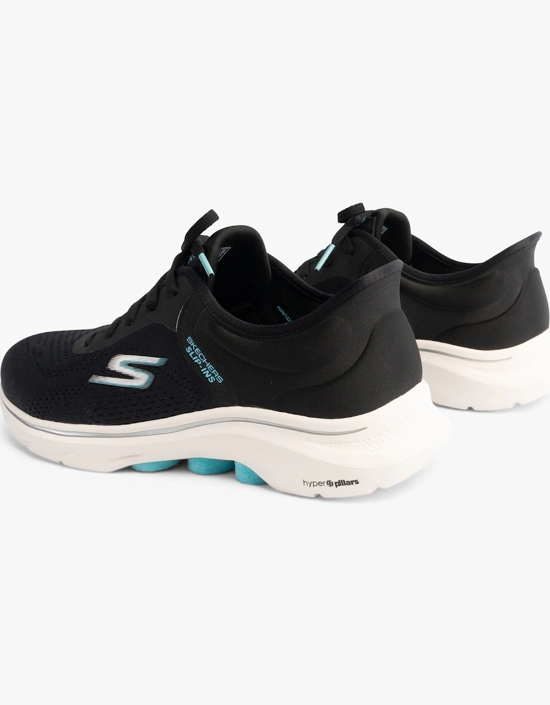 Skechers 125233/BKAQ GO WALK 7 - VALIN Womens Trainers Black/Aqua