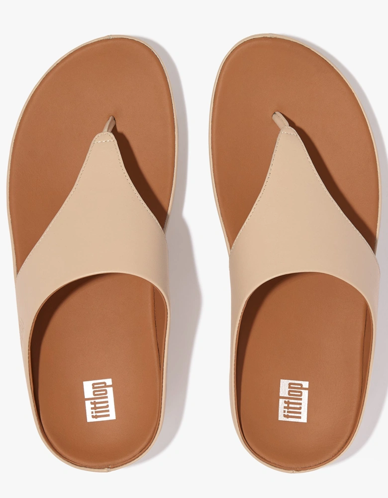 SHUV TOE-POST Womens Sandals Stone Beige