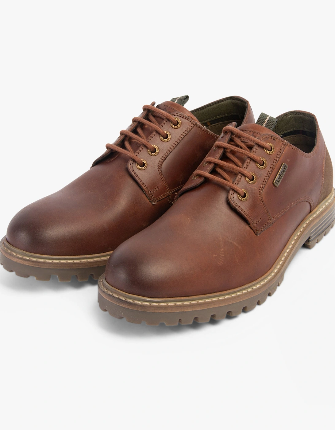 SANDSTONE Mens Derby Shoes Mahogany