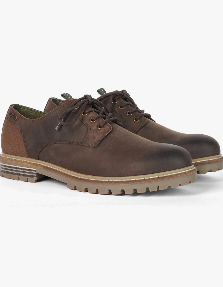 SANDSTONE Mens Derby Shoes Choco