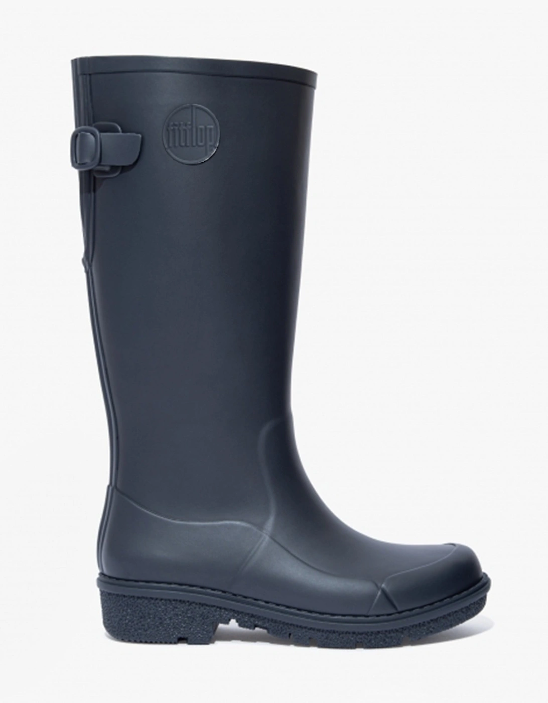 WONDERWELLY TALL Womens Rubber Wellington Boots Midnight Navy, 7 of 6