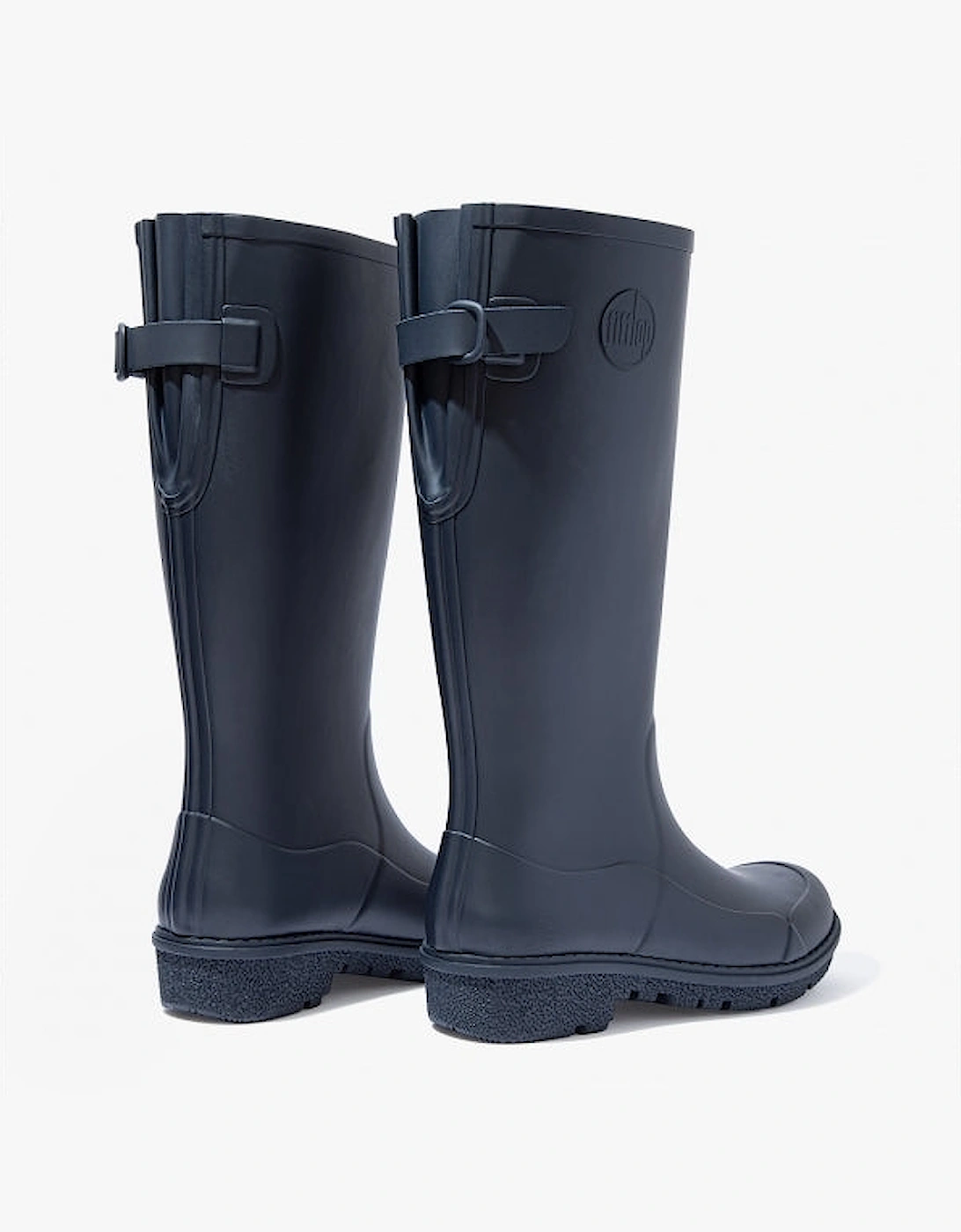 WONDERWELLY TALL Womens Rubber Wellington Boots Midnight Navy