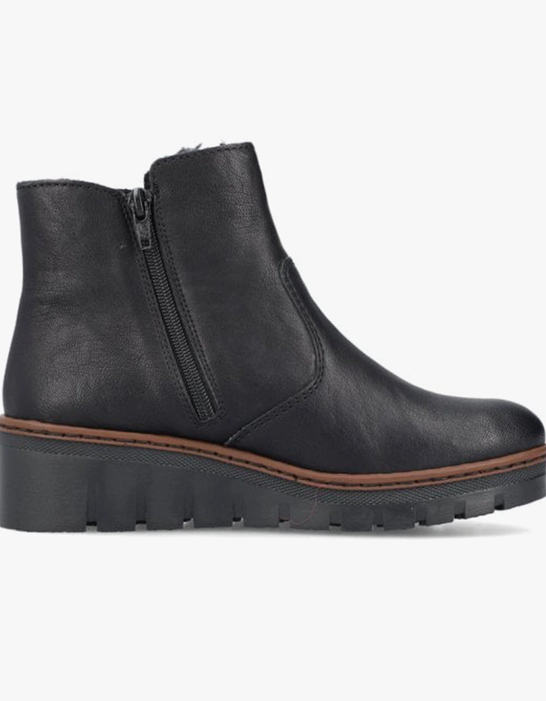 X9165-00 Womens Ankle Boots Black, 4 of 3
