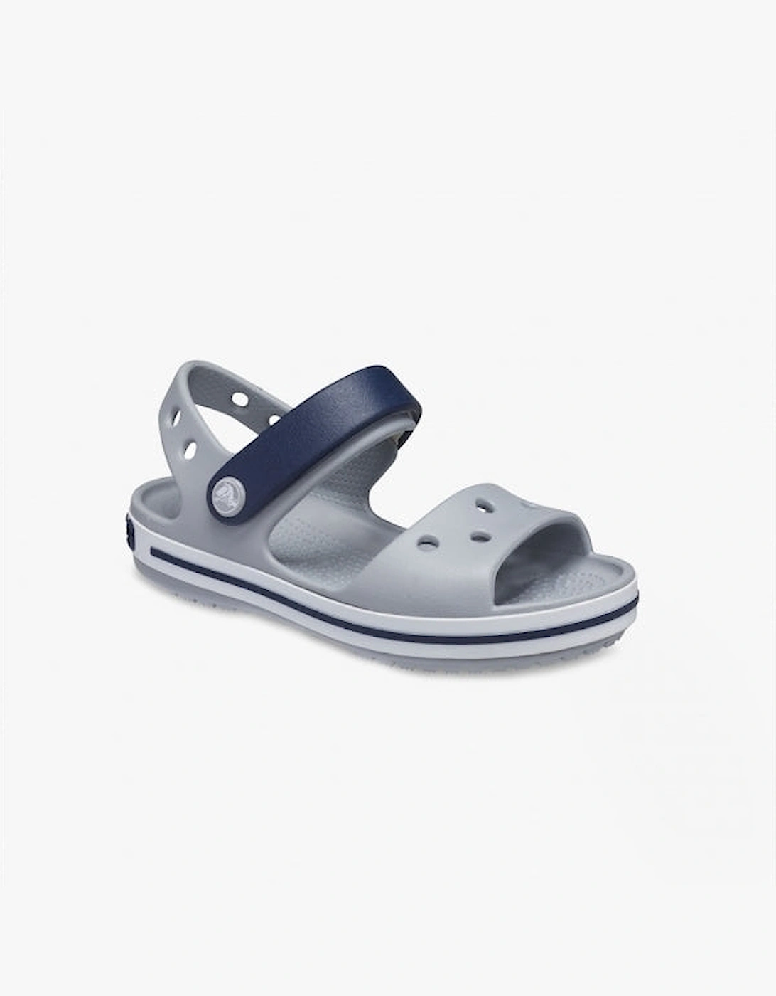 12856-01U CROCBAND SANDAL Kids Sandals Light Grey/Navy