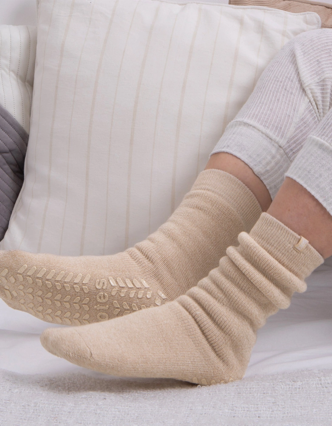 THERMAL BRUSHED ORIGINAL  Slipper Socks Womens Socks Oat