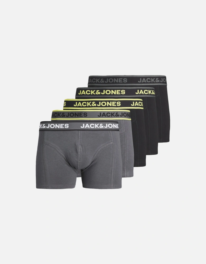 SPEED SOLID Mens 5 Pack Trunks Black