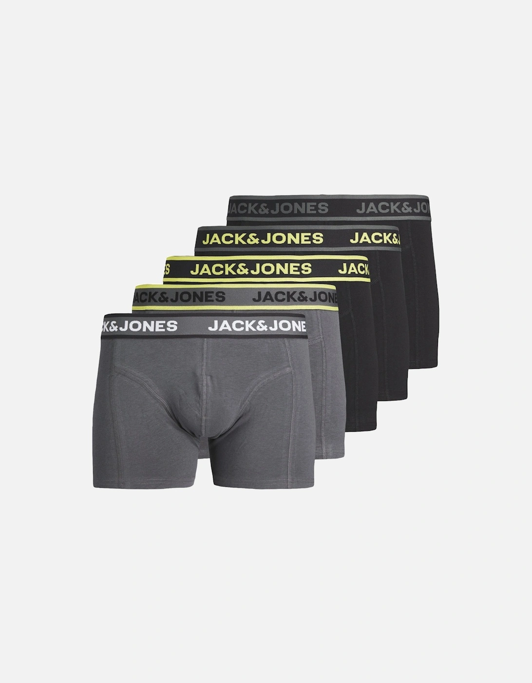 SPEED SOLID Mens 5 Pack Trunks Black, 8 of 7