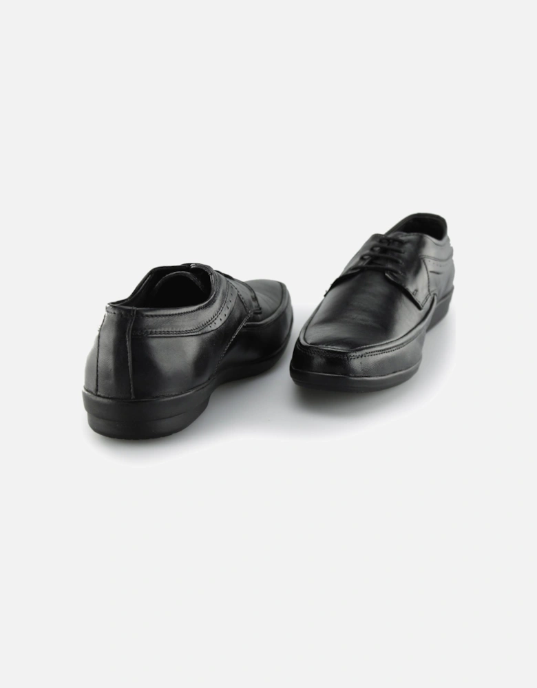 Fleet & Foster DAVE Mens Leather Derby Shoes Black