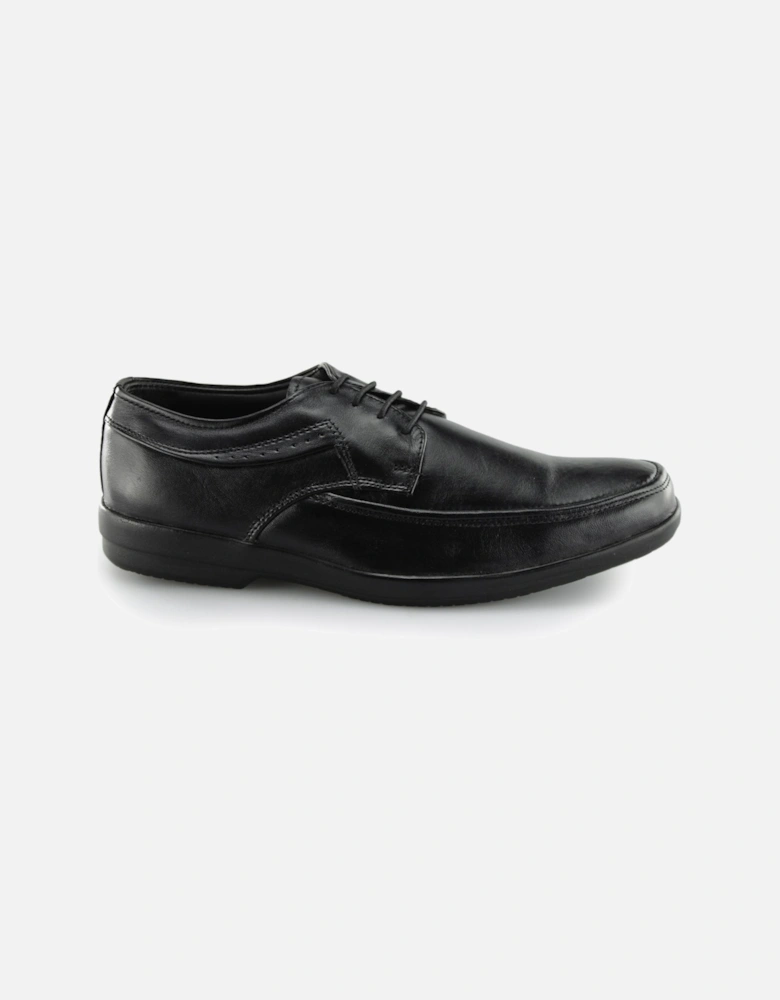 Fleet & Foster DAVE Mens Leather Derby Shoes Black