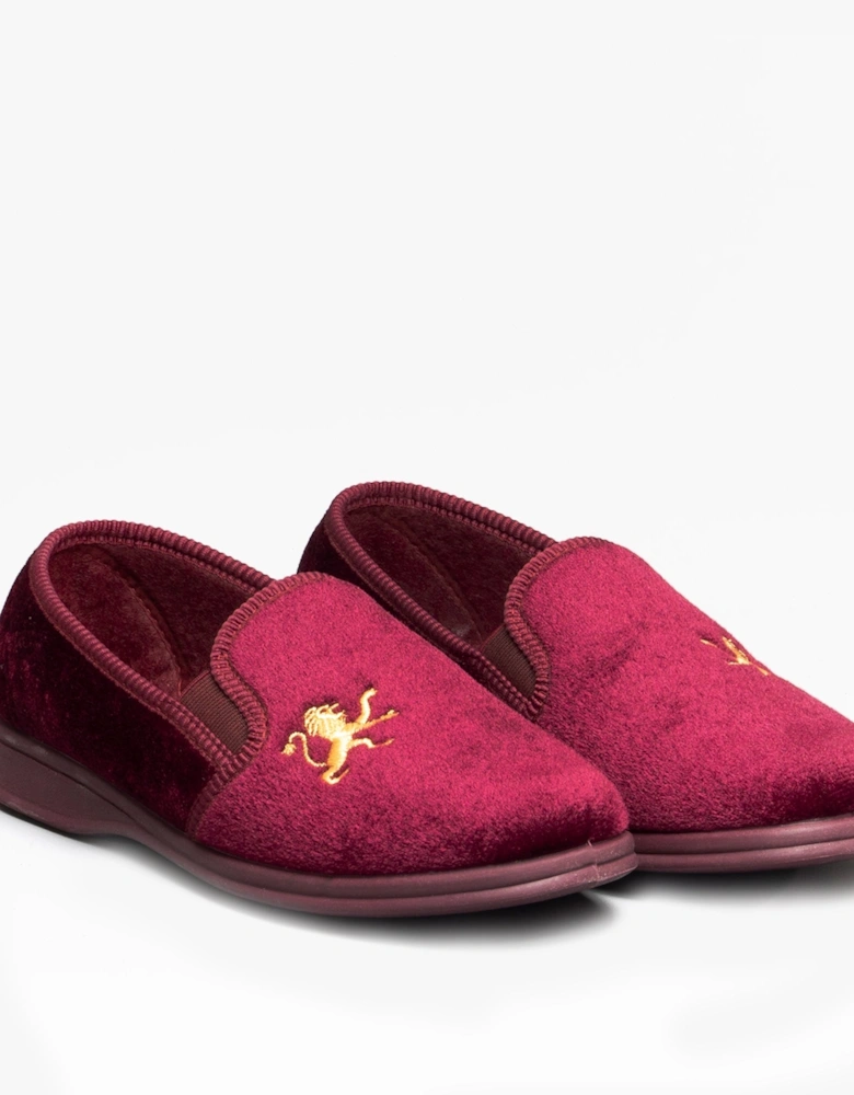 WARMINSTER Mens Slippers Wine