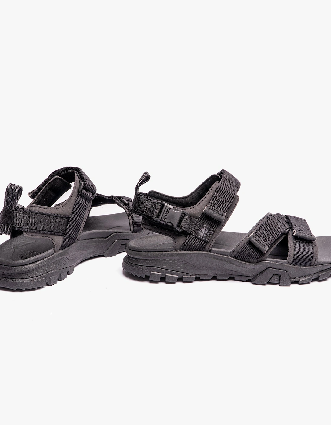 Garrison Trail Mens Webbing Sandals Black