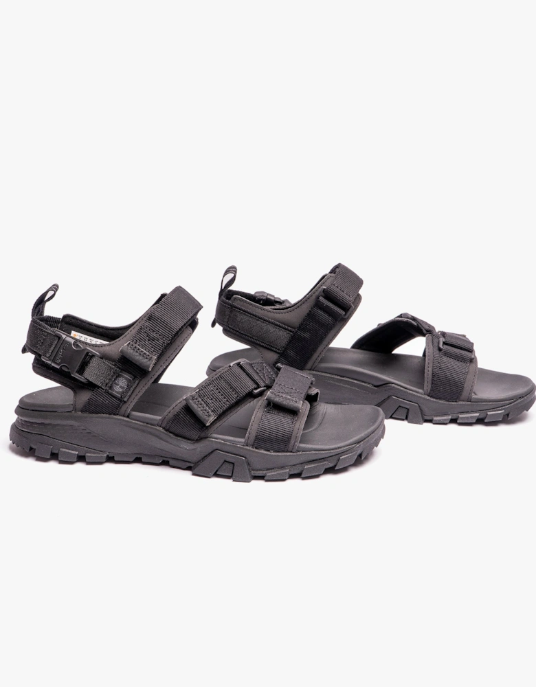 Garrison Trail Mens Webbing Sandals Black