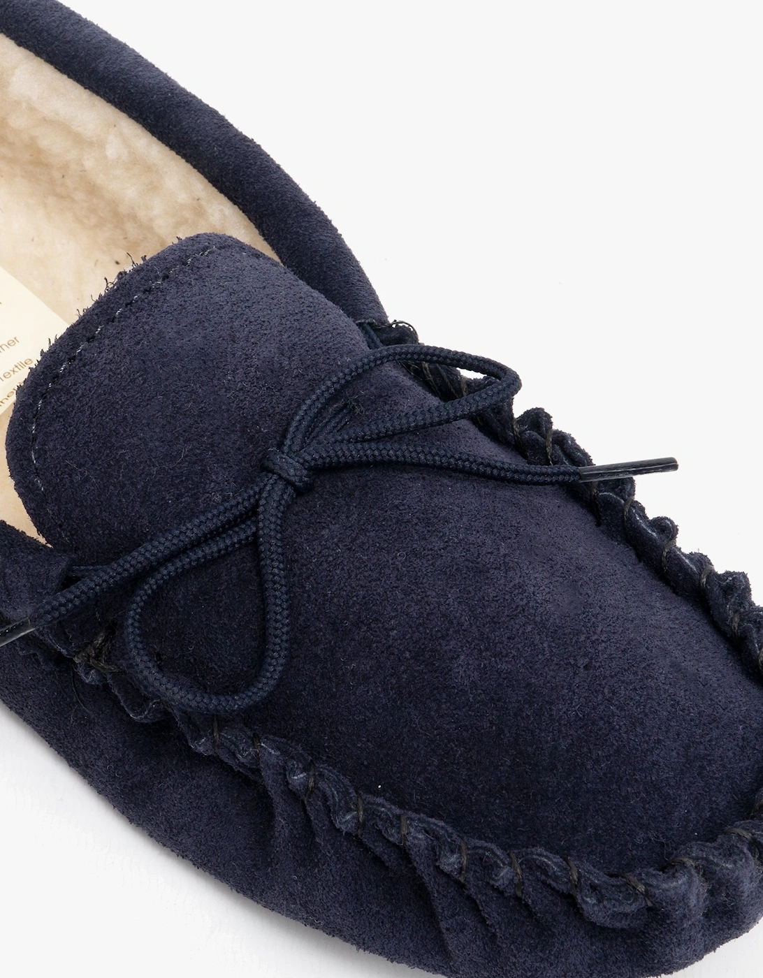 JAKE Mens Suede Moccasins Navy