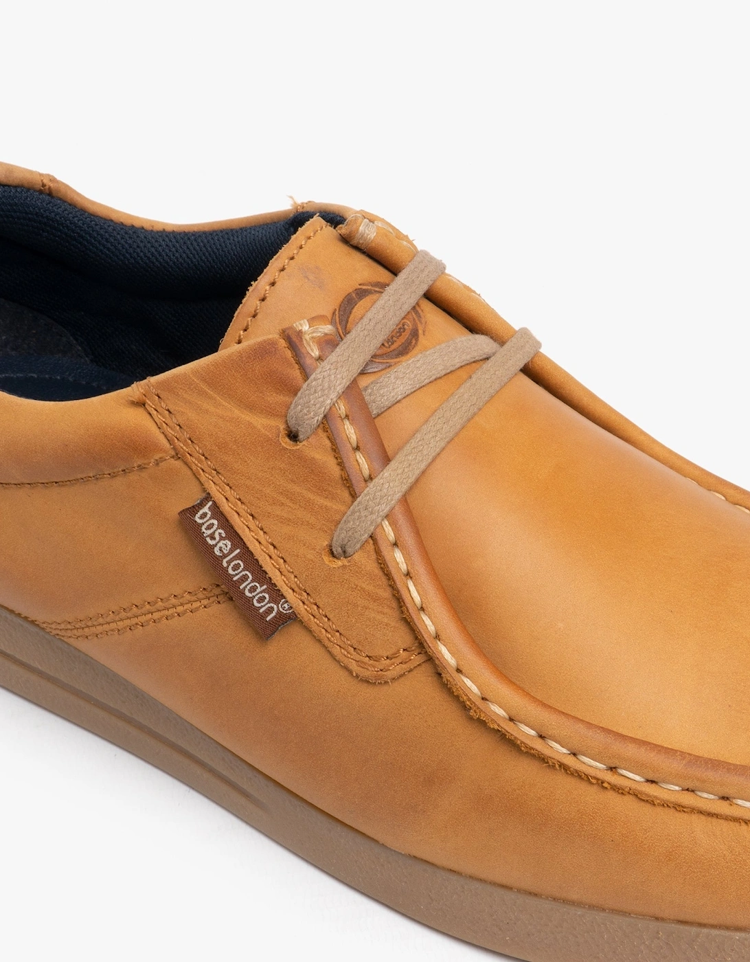 London EVENT Mens Leather Moccasin Shoes Tan