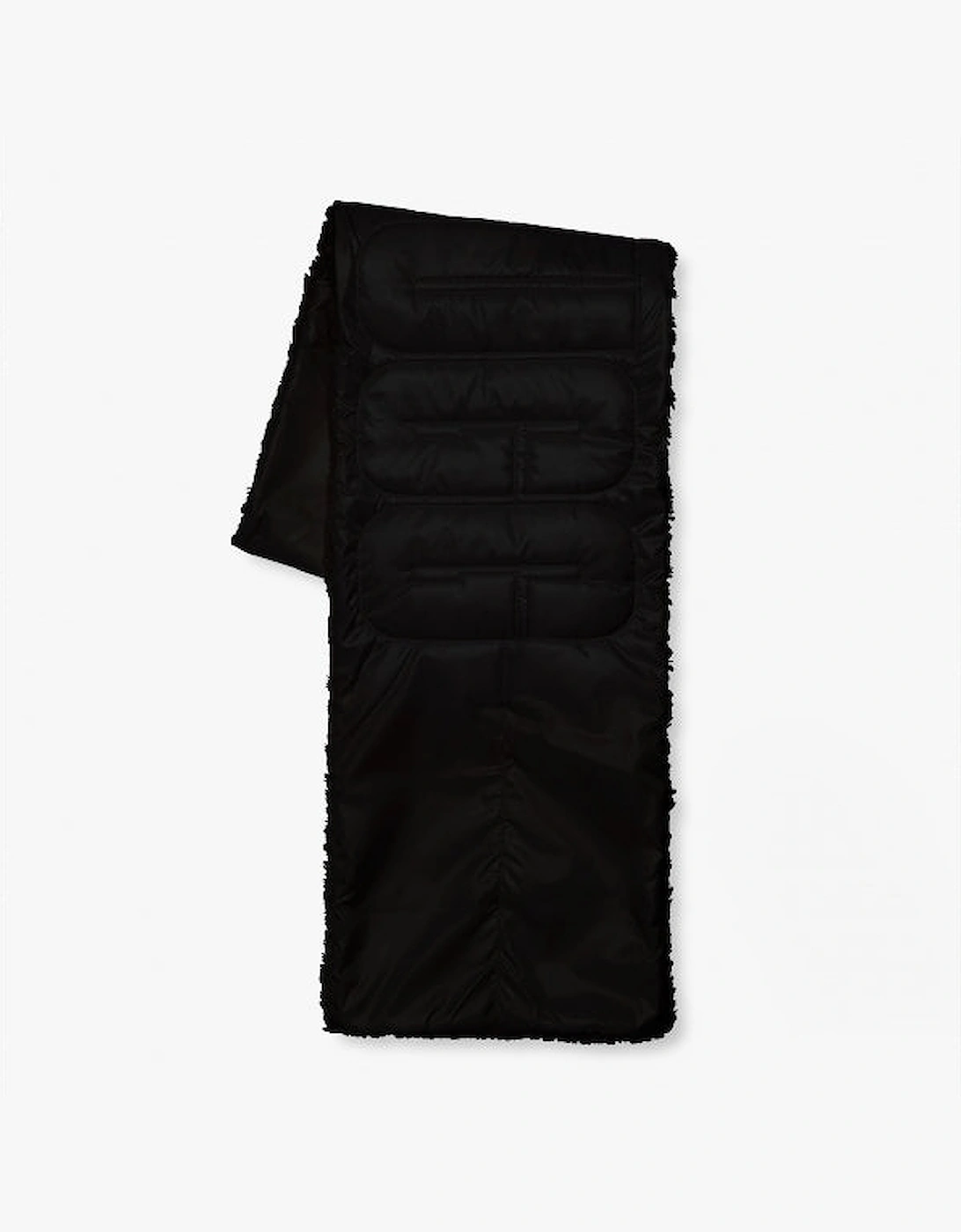 AAND Womens  Puffer Scarf Black: O/S