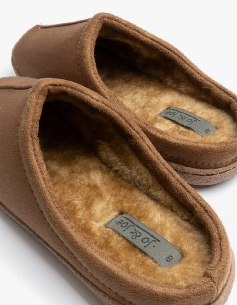 Jo & Joe CLIFF Mens Mule Slippers Cognac