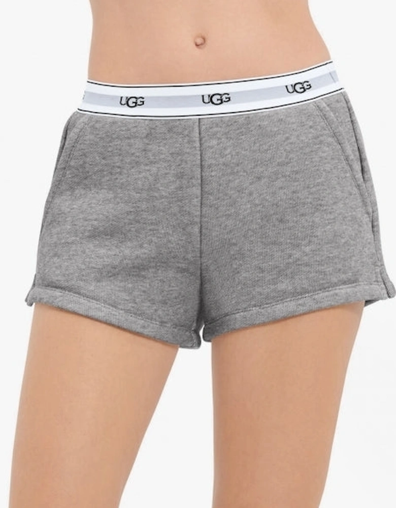 ALBIN Womens Cotton Lounge Shorts Grey Heather