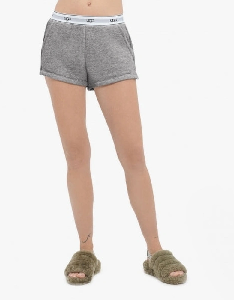 ALBIN Womens Cotton Lounge Shorts Grey Heather