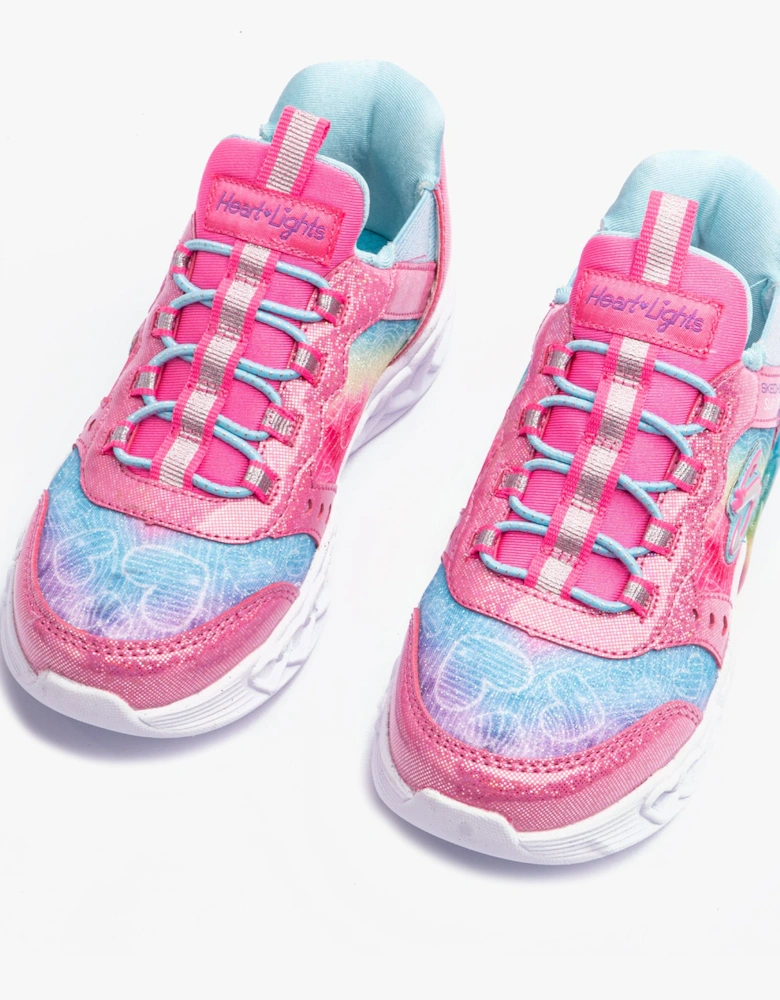 303755L/PKMT INFINITE HEART LIGHTS - COLOR LOVIN Girls Trainers Pink