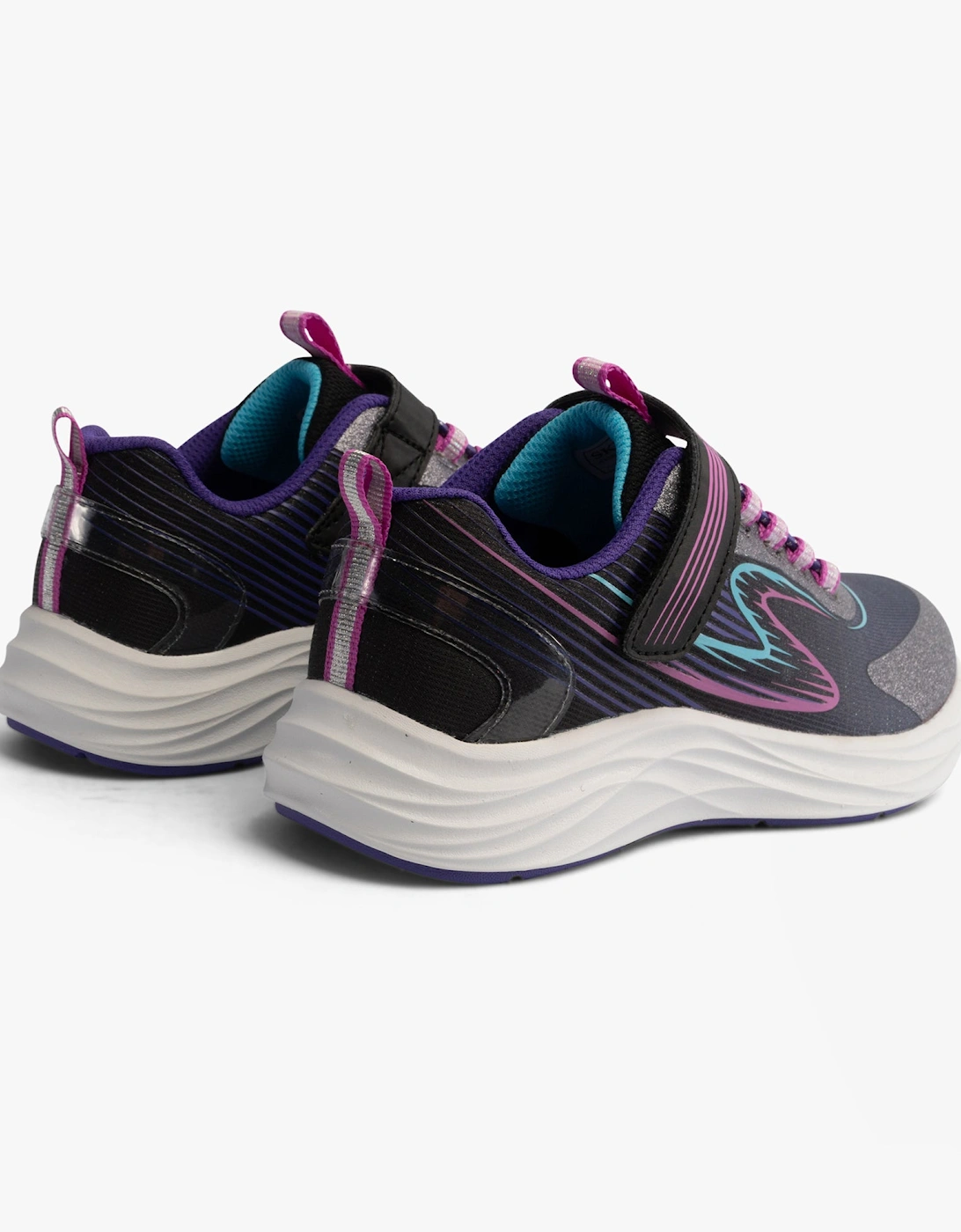 303920L/BKMT GO-RUN-ACCELERATE Girls Trainers Black/Multi