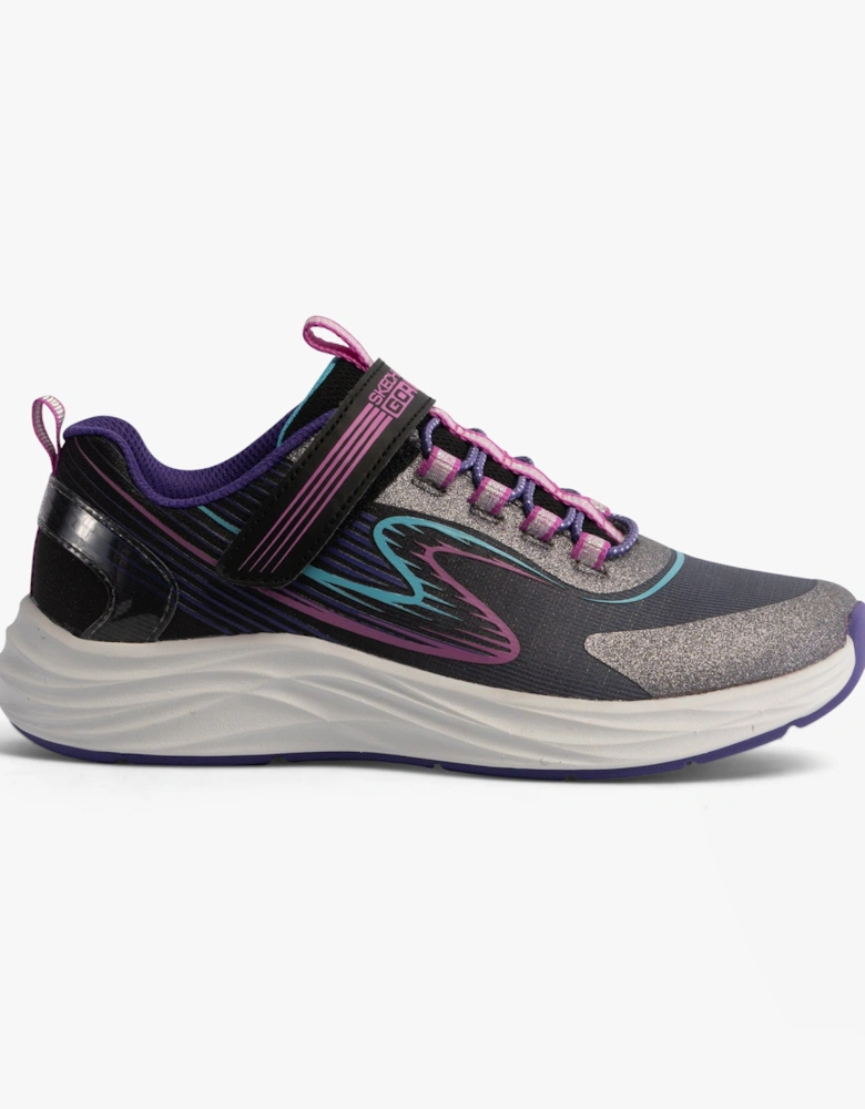 303920L/BKMT GO-RUN-ACCELERATE Girls Trainers Black/Multi