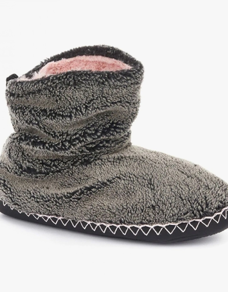 URSULA Womens Slipper Boots Black