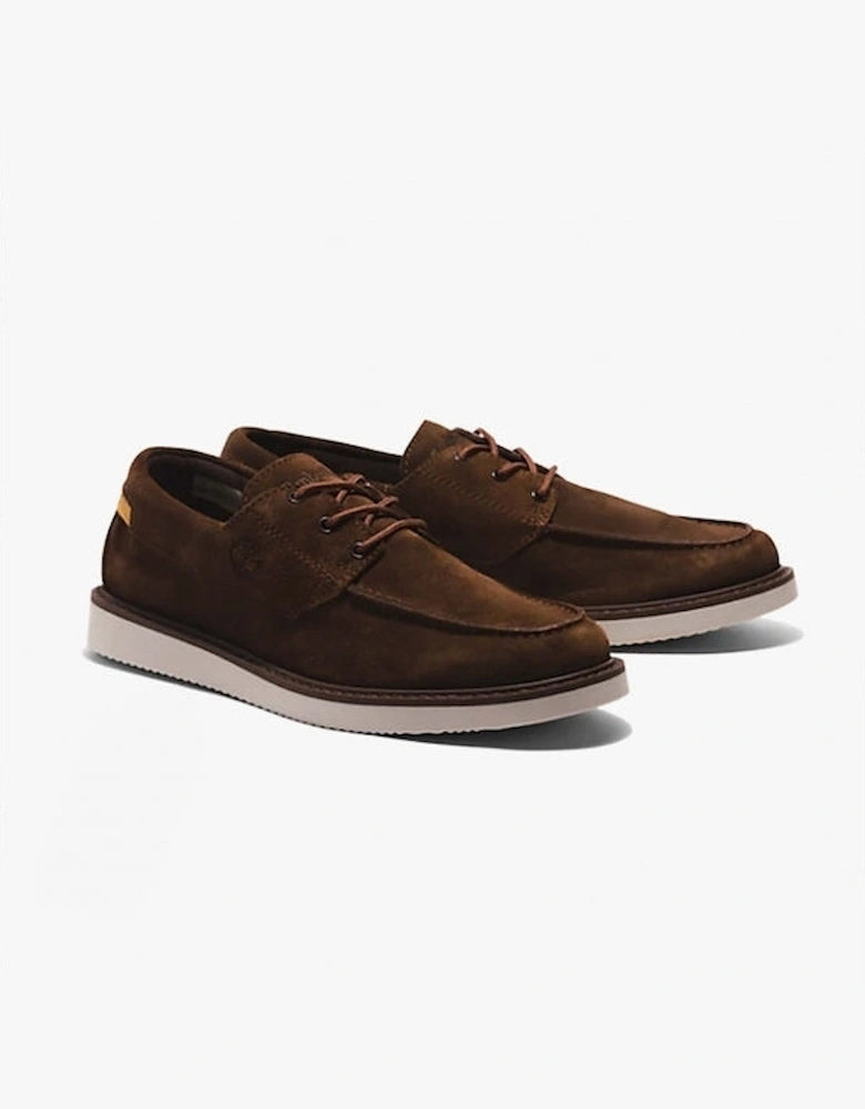 Newmarket II Mens Suede Boat Shoes Dark Brown