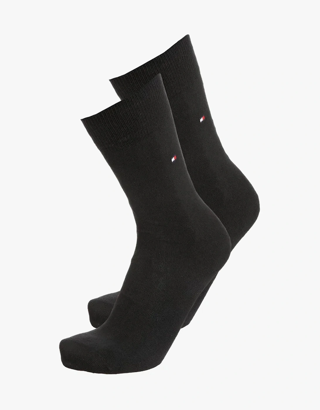 2 Pack Mens Crew Classic Socks Black