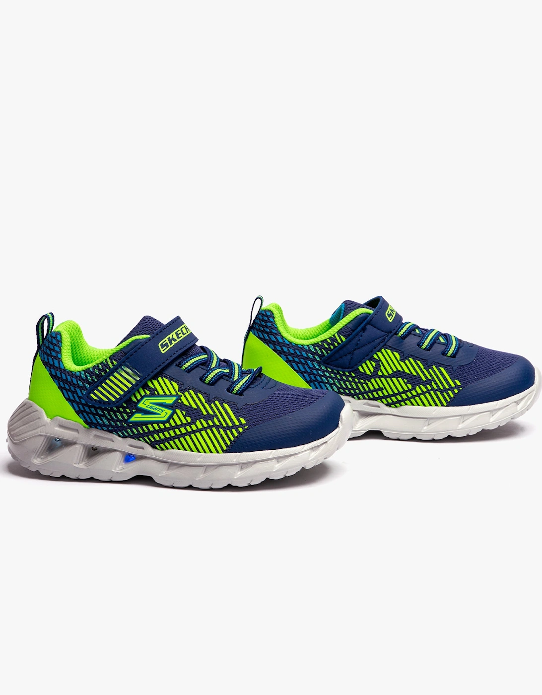 401506N/NVLM MAGNA-LIGHTS-GRAX Boys Sport Navy/Lime