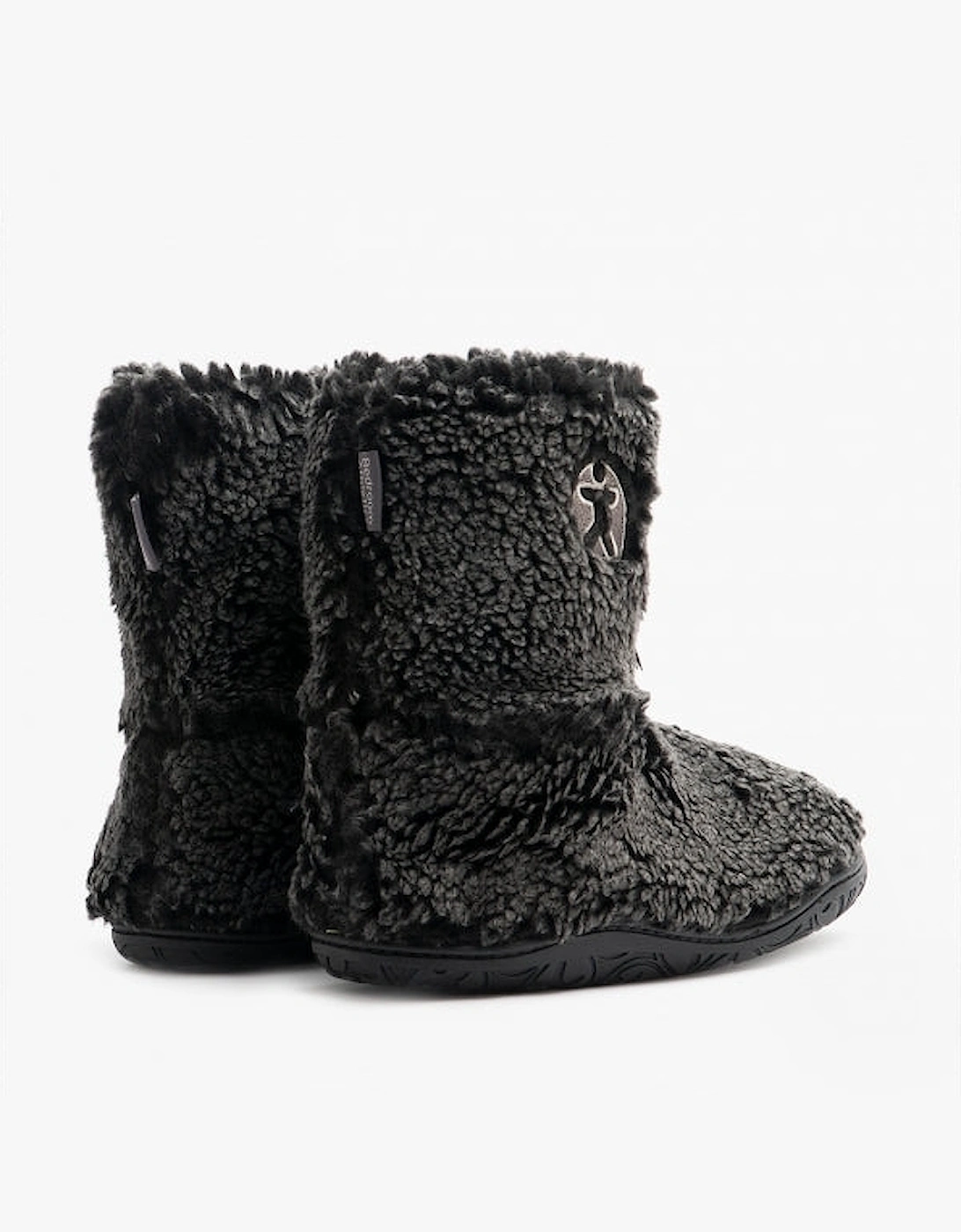 GOSLING Mens Boot Slippers Washed Black