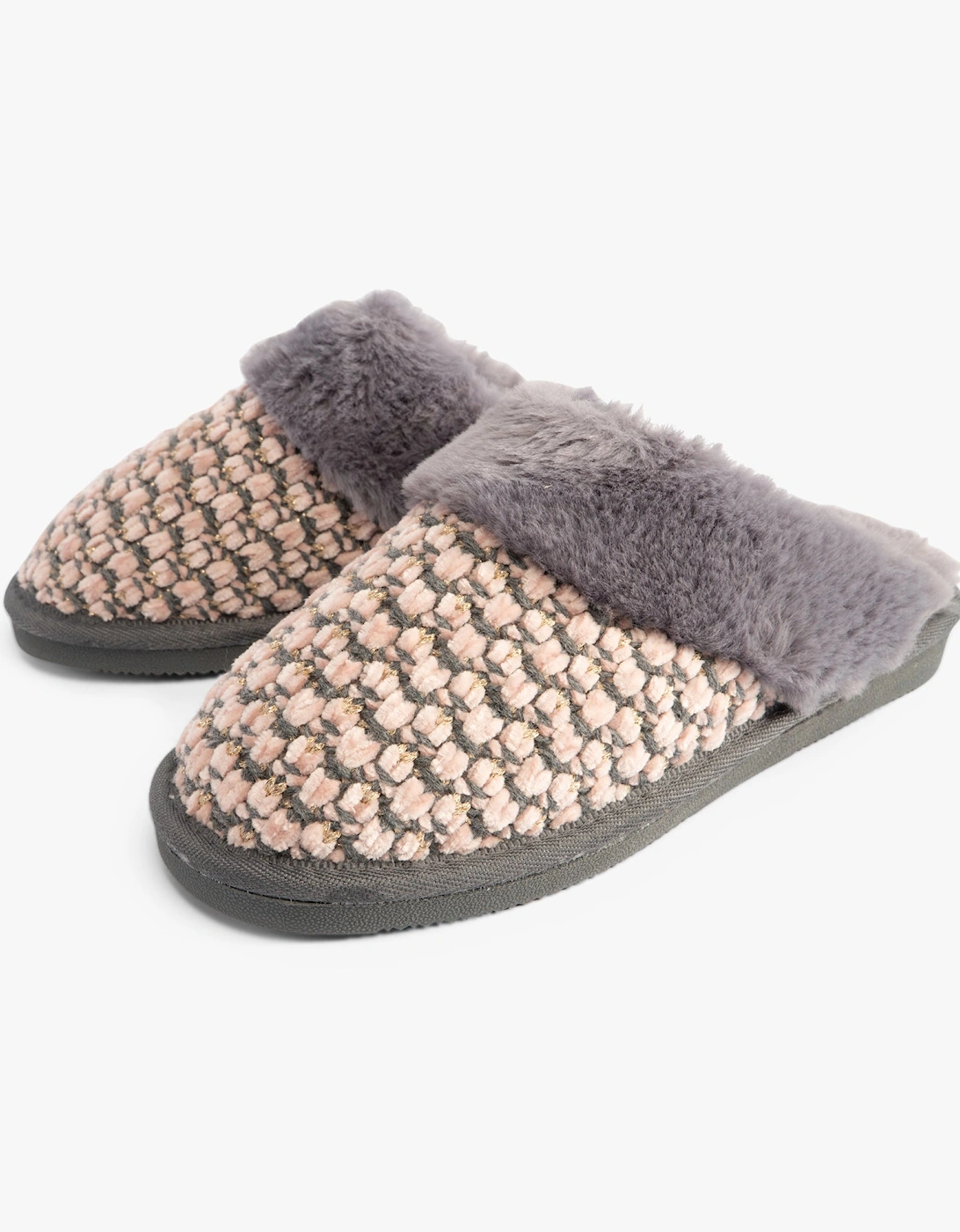 Jo & Joe PERSIAN Womens Slippers Pink/Grey