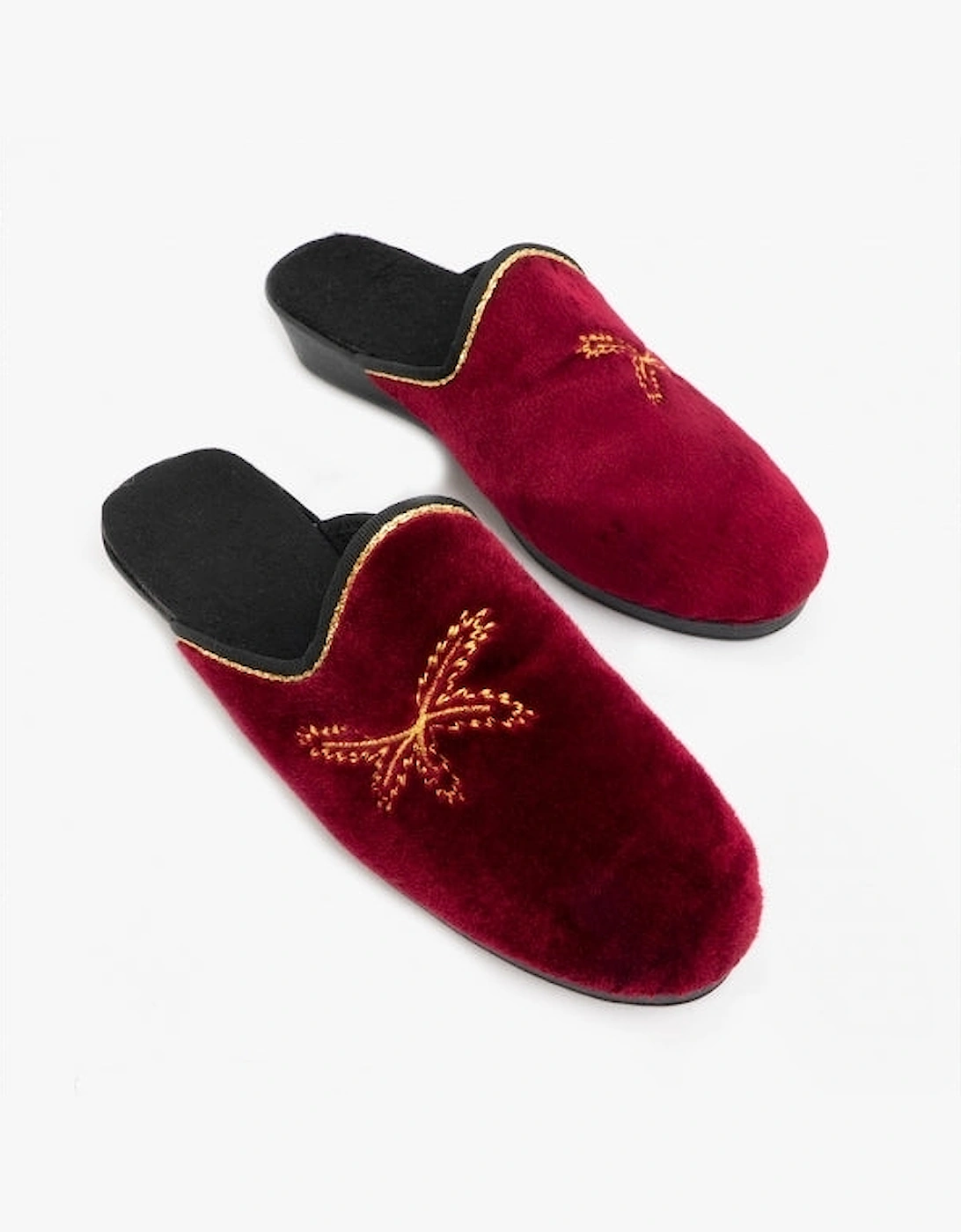 THERESA Womens Mule Slippers Wine