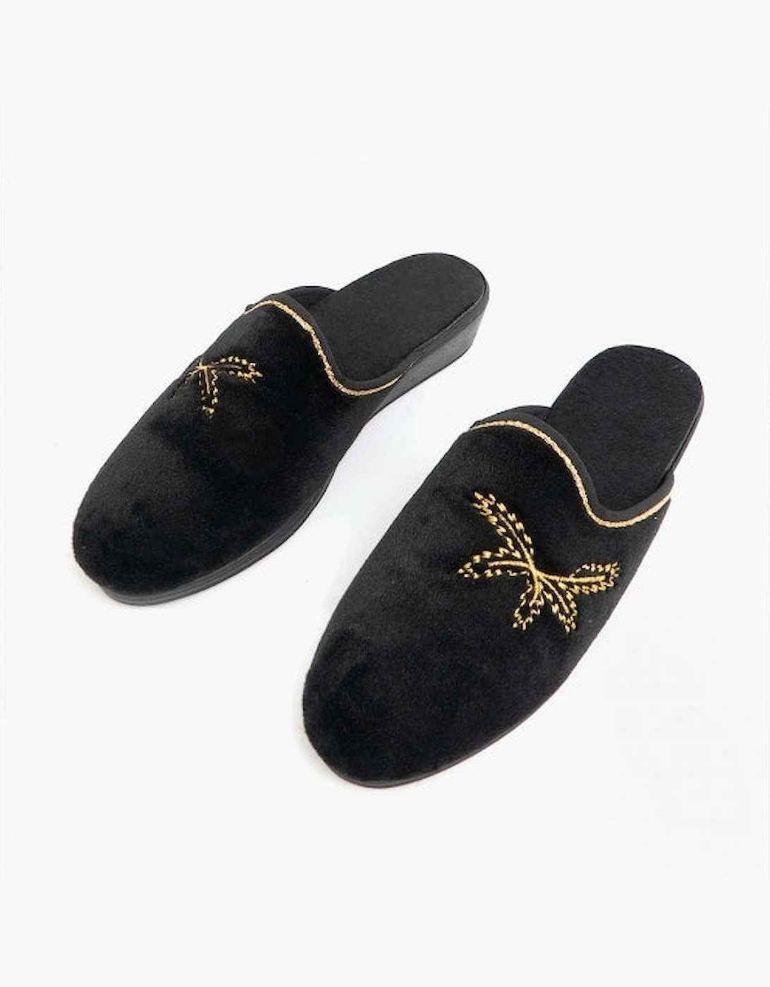 THERESA Womens Mule Slippers Black