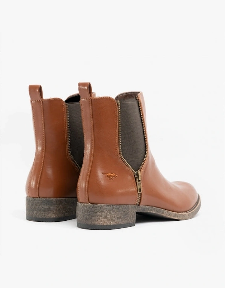 CAMILLA BROMLEY Womens Chelsea Boots Brown