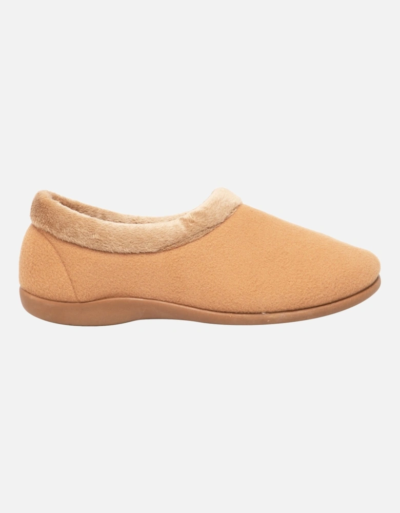 TINA Womens Full Felt Slippers Tan