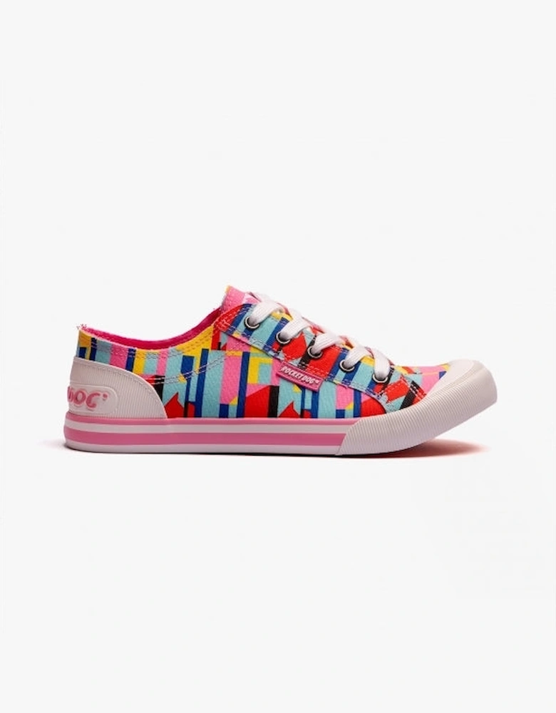 JAZZIN Womens Trainers Pixel Pink Multi