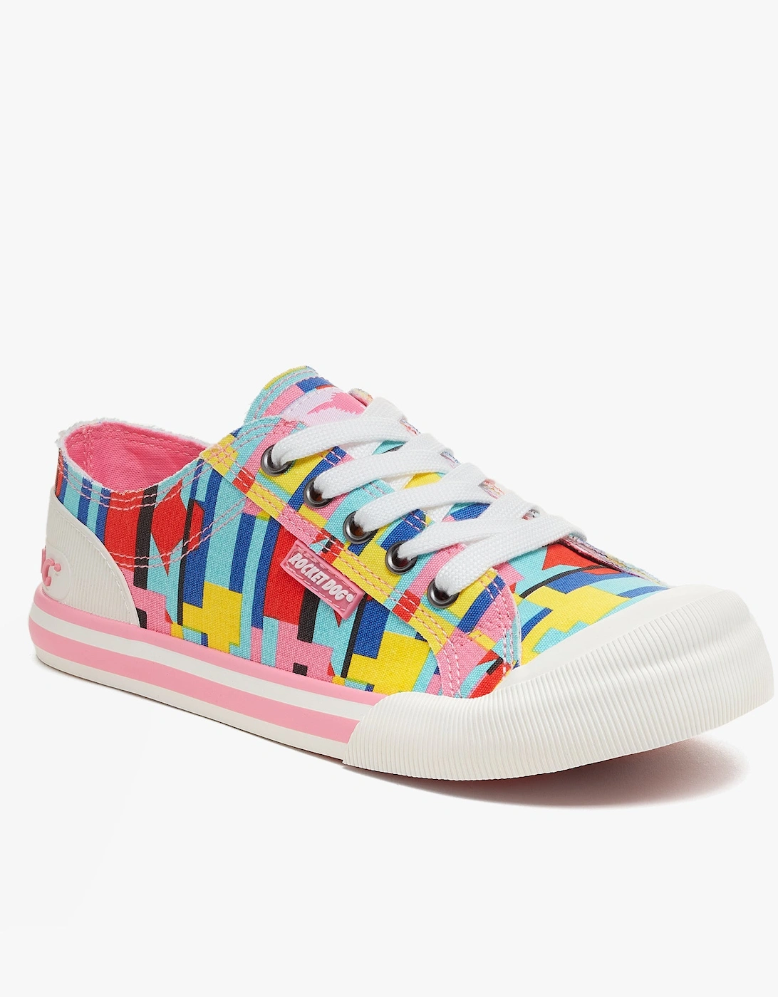 JAZZIN Womens Trainers Pixel Pink Multi