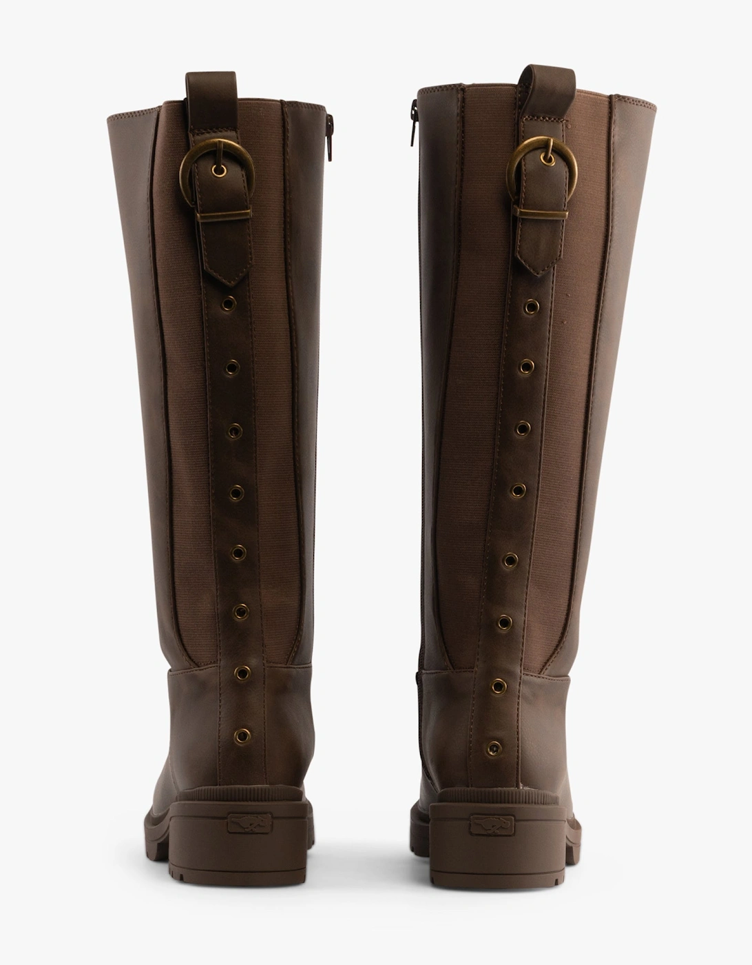 INDEX Womens Tall Boots Dark Brown