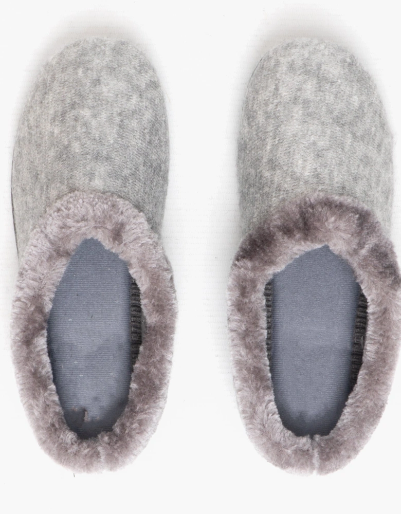 SOPHIE Womens Textile Knit Mules Grey